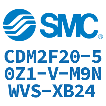 Long life mini cylinder-CDM2F20-50Z1-V-M9NWVS-XB24