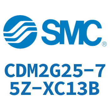 Rodless side flange type mini cylinder-CDM2G25-75Z-XC13B