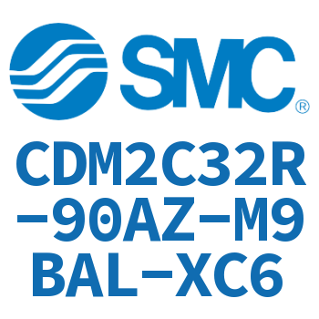 Single earring type mini cylinder-CDM2C32R-90AZ-M9BAL-XC6