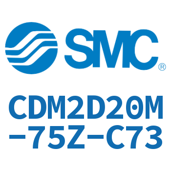 Double earring type mini cylinder-CDM2D20M-75Z-C73