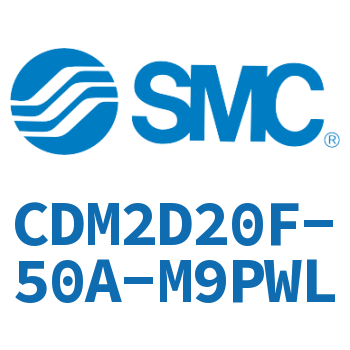 Double earring type mini cylinder-CDM2D20F-50A-M9PWL