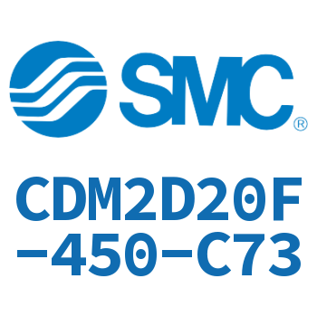 Double earring type mini cylinder-CDM2D20F-450-C73