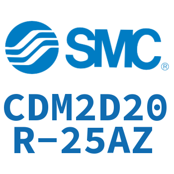 Double earring type mini cylinder-CDM2D20R-25AZ