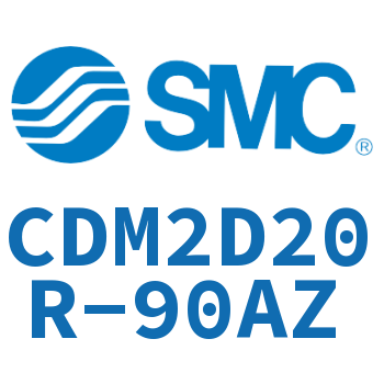 Double earring type mini cylinder-CDM2D20R-90AZ