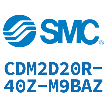 Double earring type mini cylinder-CDM2D20R-40Z-M9BAZ