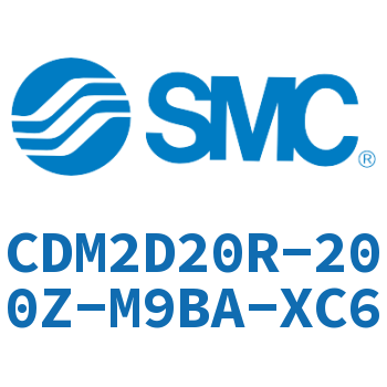 Double earring type mini cylinder-CDM2D20R-200Z-M9BA-XC6