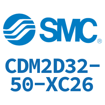 Double earring type mini cylinder-CDM2D32-50-XC26