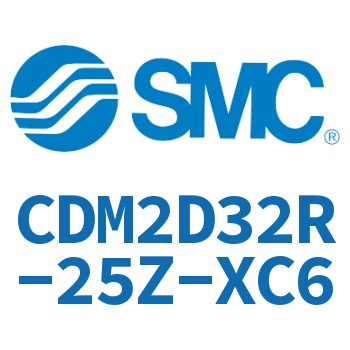 Double earring type mini cylinder-CDM2D32R-25Z-XC6