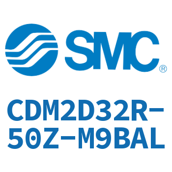 Double earring type mini cylinder-CDM2D32R-50Z-M9BAL