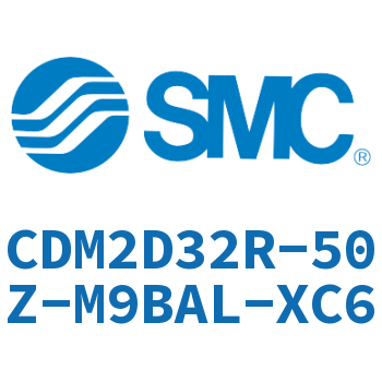 Double earring type mini cylinder-CDM2D32R-50Z-M9BAL-XC6