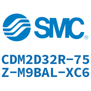 Double earring type mini cylinder-CDM2D32R-75Z-M9BAL-XC6