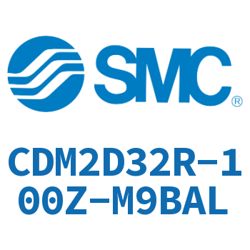 Double earring type mini cylinder-CDM2D32R-100Z-M9BAL
