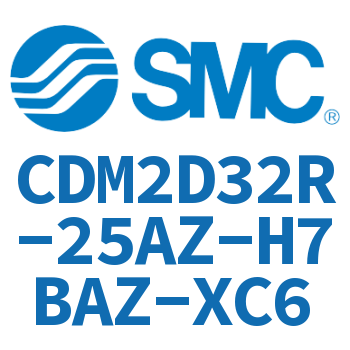 Double earring type mini cylinder-CDM2D32R-25AZ-H7BAZ-XC6